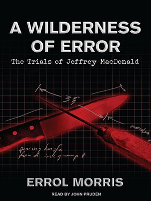 cover image of A Wilderness of Error